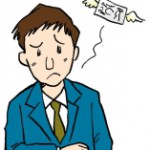 借金に悩む男性
