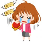 全くお金が無くて泣いている女性