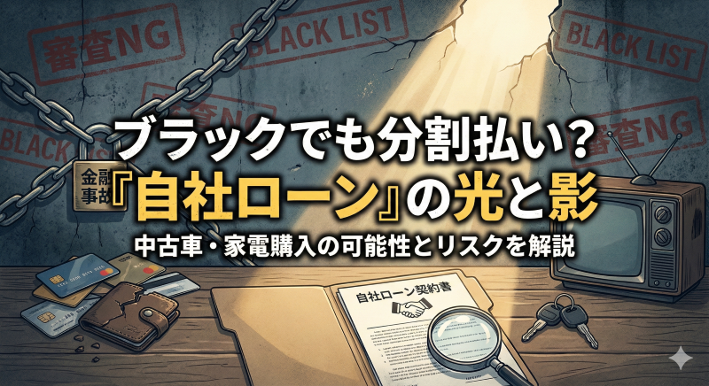 ブラックでも自社ローンなら分割で車が買える？